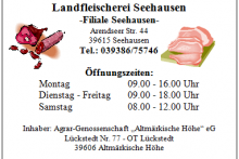 hofladen Landfleischerei Seehausen - Filiale Seehausen + Gaststätte